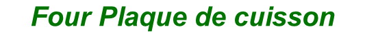 Four Plaque de cuisson